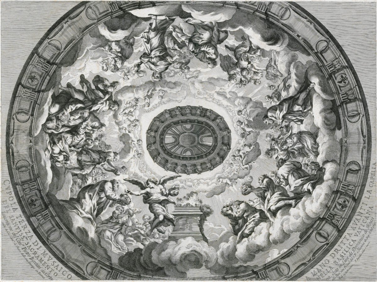 <span class="numbwork">1654</span > <span class="bullwork">•</span > Tercera cúpula del mosaico en la Basílica de San Pedro (Vaticano)