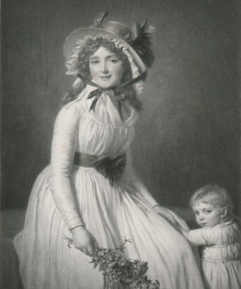 <span class="numbwork">1660</span > <span class="bullwork">•</span > Madame Pierre Seriziat con su hijo