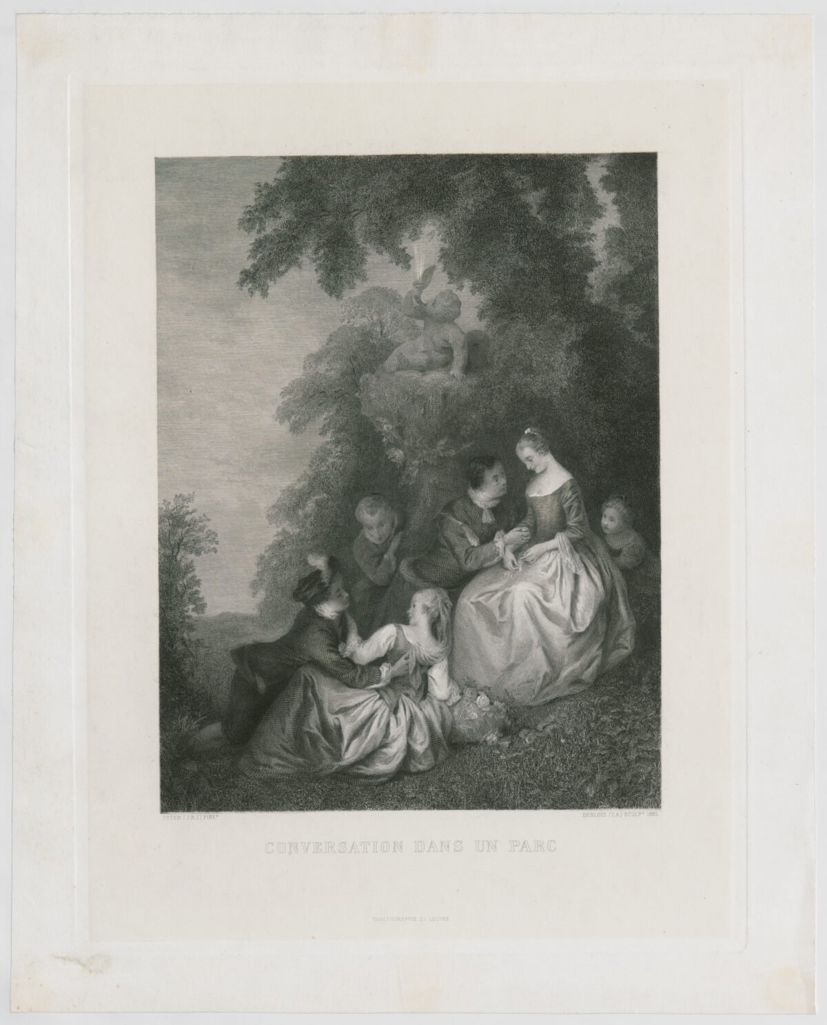 <span class="numbwork">1663</span > <span class="bullwork">•</span > Conversación galante en un parque - Image 2