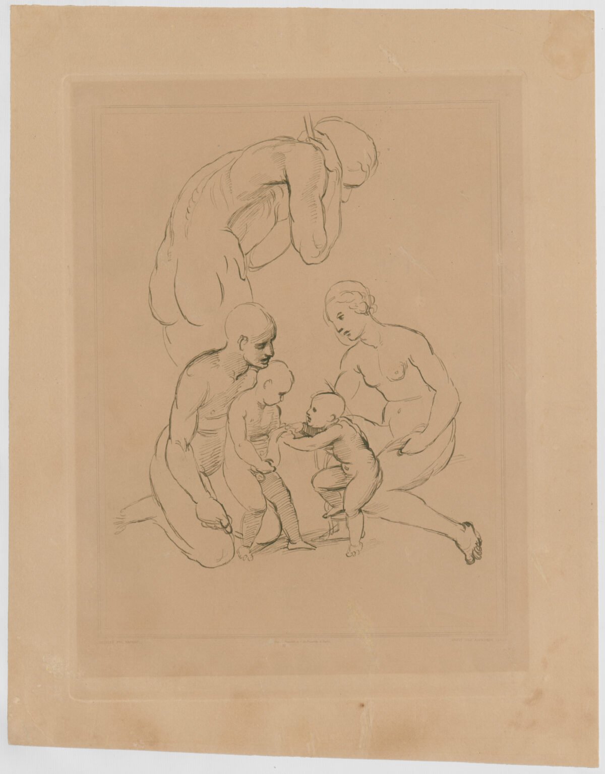 <span class="numbwork">1667</span > <span class="bullwork">•</span > Estudio de figura humana (hombre, mujer y dos niños) - Image 2