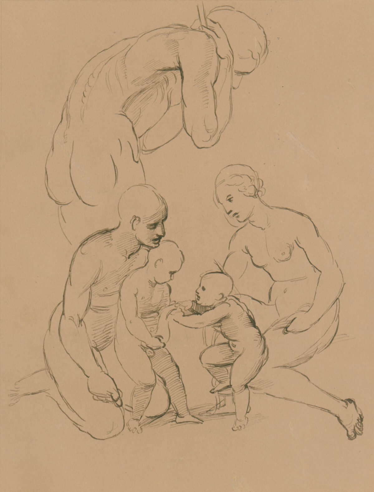 <span class="numbwork">1667</span > <span class="bullwork">•</span > Estudio de figura humana (hombre, mujer y dos niños)