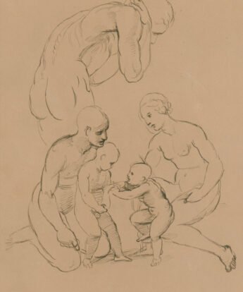 <span class="numbwork">1667</span > <span class="bullwork">•</span > Estudio de figura humana (hombre, mujer y dos niños)