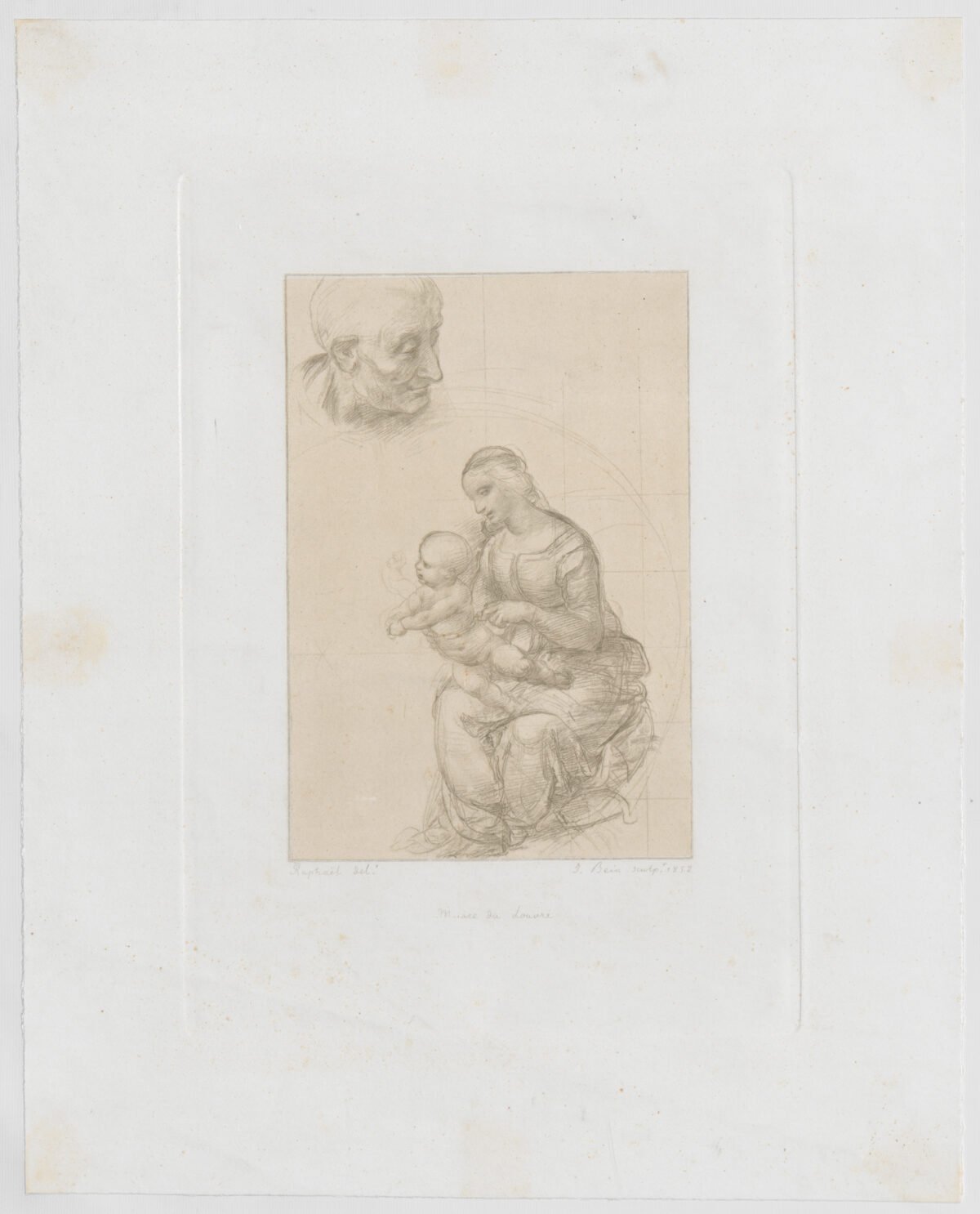 <span class="numbwork">1668</span > <span class="bullwork">•</span > Estudio de figura humana (cabeza de hombre y mujer con niño) - Image 2