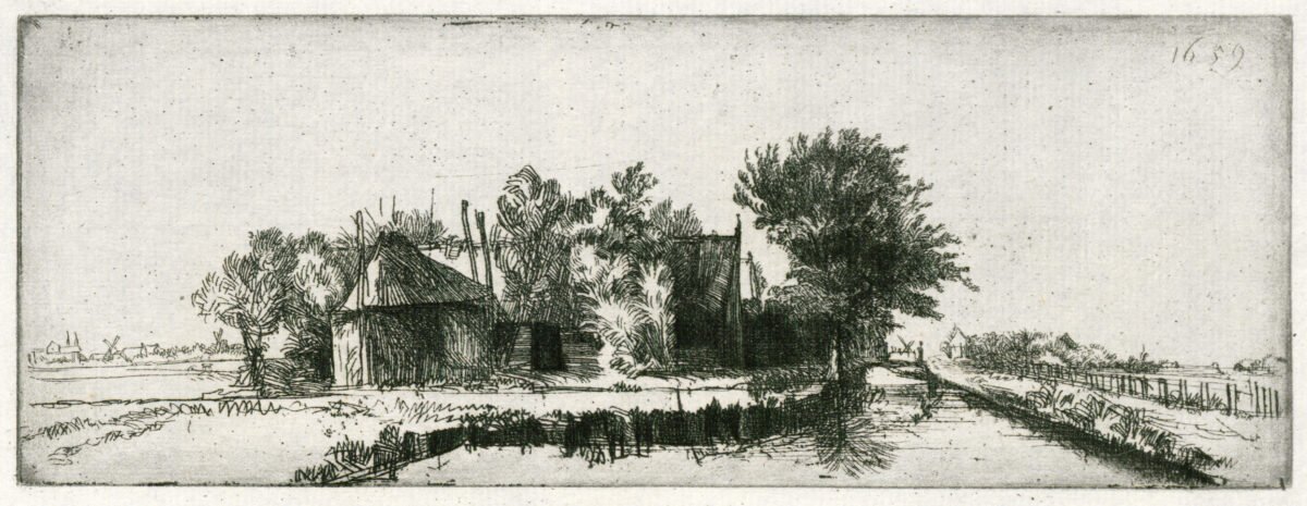 <span class="numbwork">0202</span > <span class="bullwork">•</span > Paisaje con un canal y una empalizada