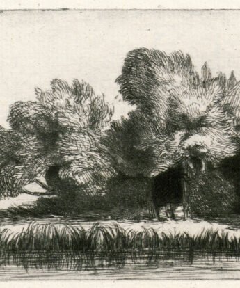 <span class="numbwork">0204</span > <span class="bullwork">•</span > Paisaje con dos granjas y un hombre en un bote