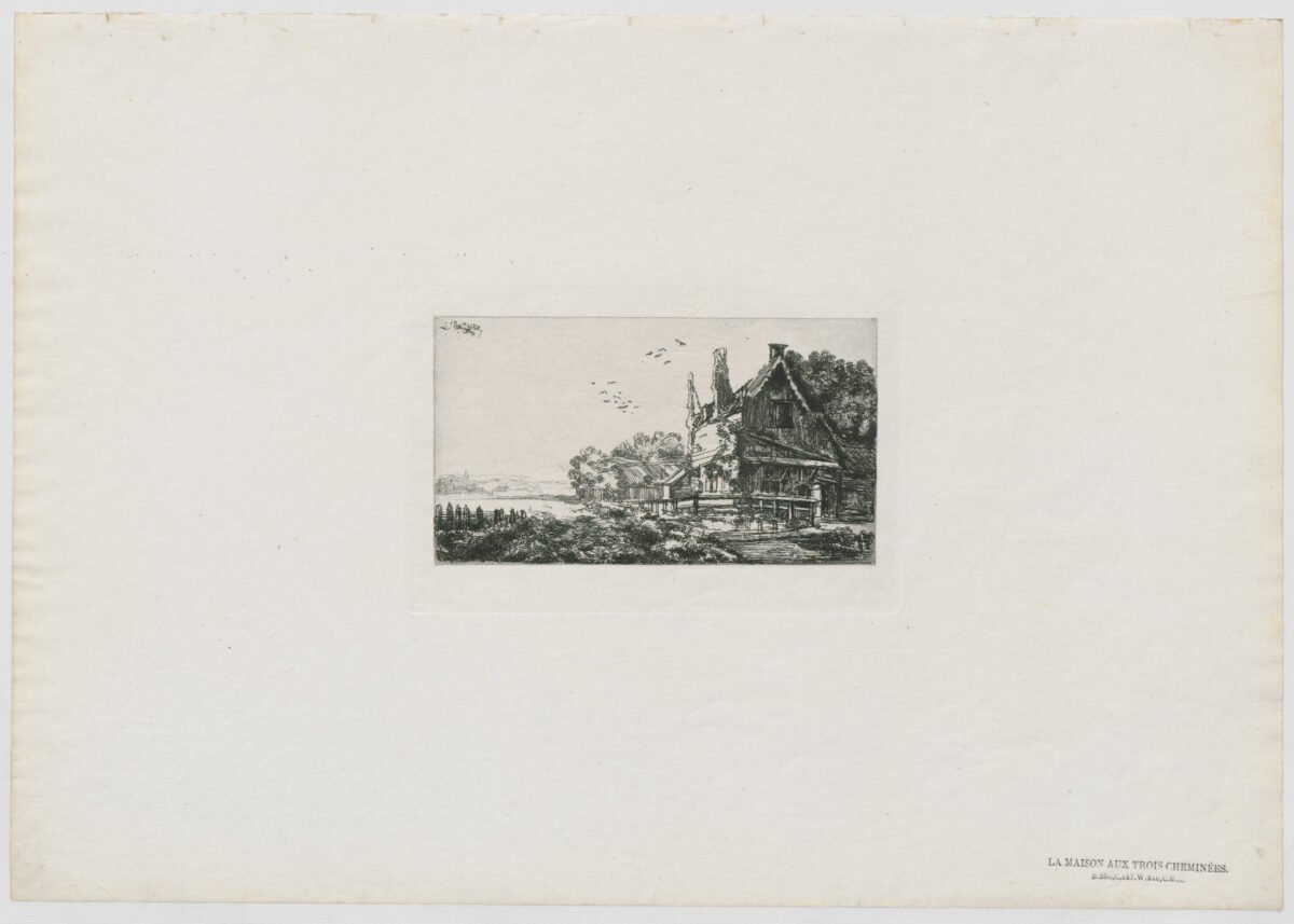 <span class="numbwork">0205</span > <span class="bullwork">•</span > Paisaje de la casa con tres chimeneas - Image 2