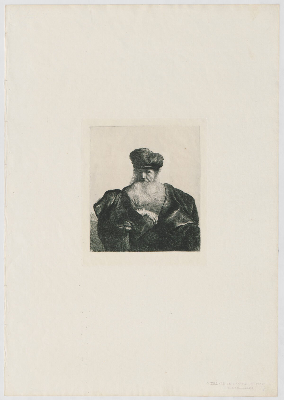 <span class="numbwork">0214</span > <span class="bullwork">•</span > Anciano con barba, gorro de piel y capa de terciopelo - Image 2
