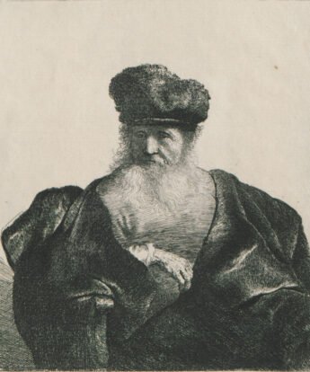 <span class="numbwork">0214</span > <span class="bullwork">•</span > Anciano con barba, gorro de piel y capa de terciopelo