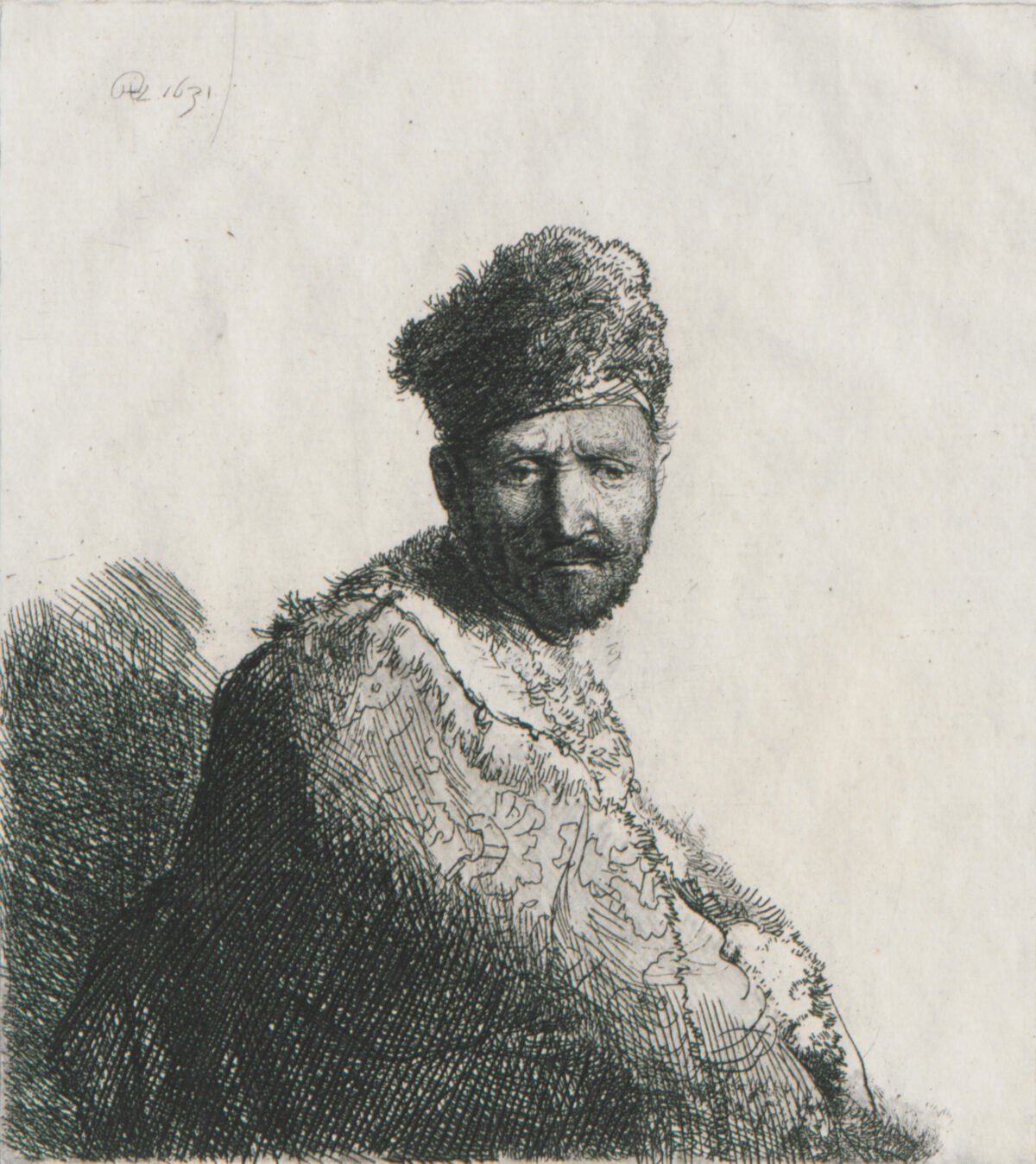 <span class="numbwork">0215</span > <span class="bullwork">•</span > Hombre con gorro de piel y abrigo bordado