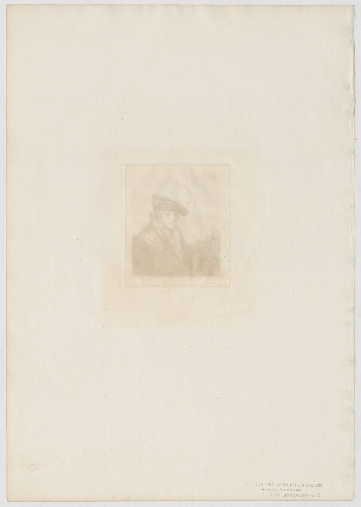 <span class="numbwork">0219</span > <span class="bullwork">•</span > Hombre joven con una gorra de terciopelo (Ferdinand Bol) - Image 3