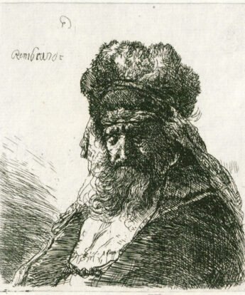 <span class="numbwork">0231</span > <span class="bullwork">•</span > Anciano con barba larga y una gorra alta de piel (con los ojos cerrados)