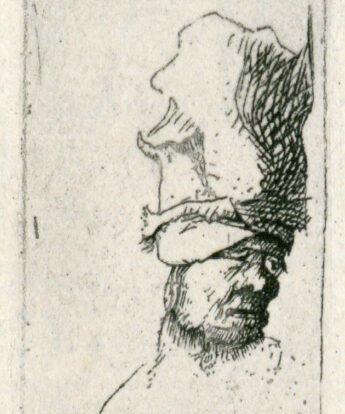 <span class="numbwork">0242</span > <span class="bullwork">•</span > Busto de hombre con un sombrero alto