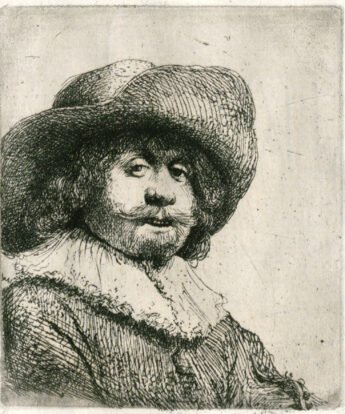 <span class="numbwork">0251</span > <span class="bullwork">•</span > Busto de hombre con sombrero de ala ancha y un collarín