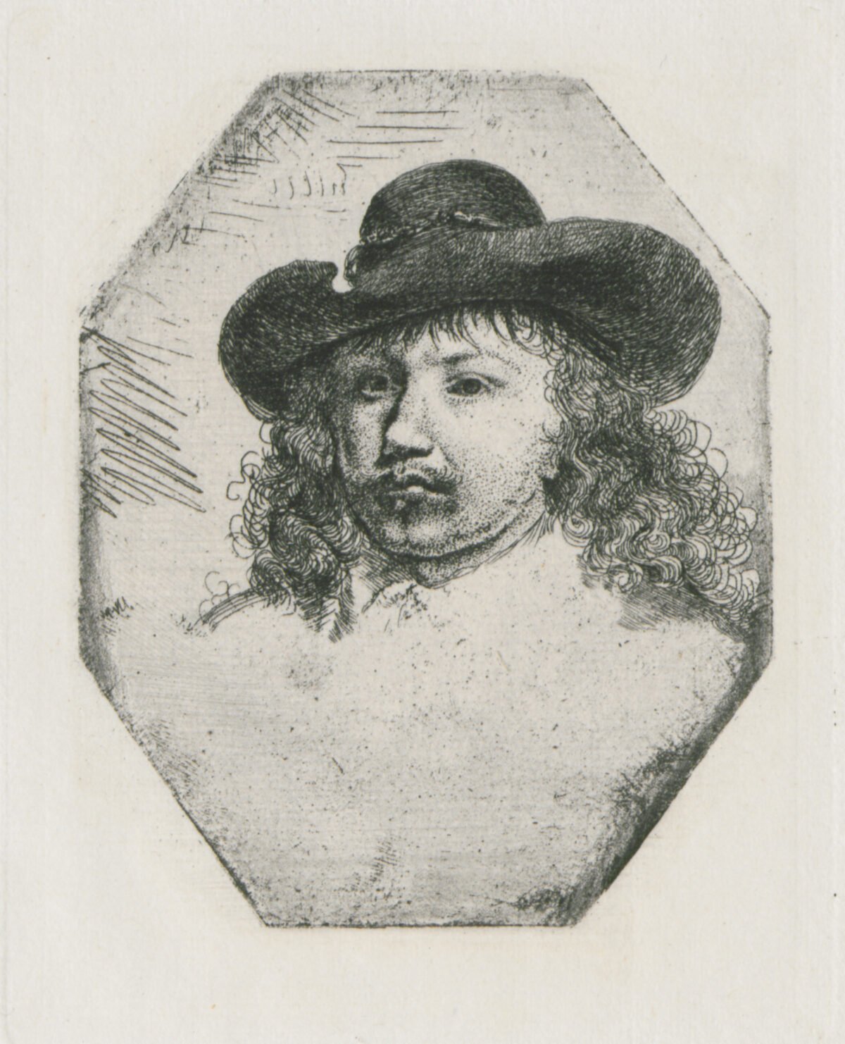 <span class="numbwork">0260</span > <span class="bullwork">•</span > Busto de hombre joven con un sombrero de ala ancha