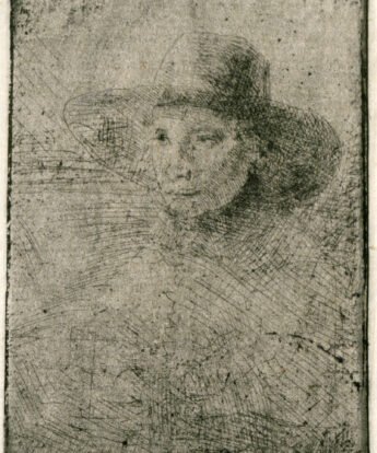 <span class="numbwork">0268</span > <span class="bullwork">•</span > Busto de hombre joven con sombrero