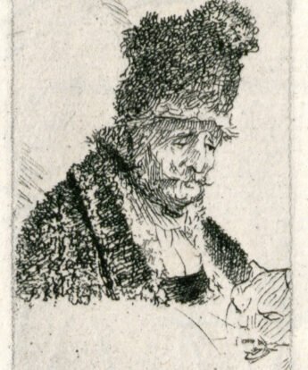 <span class="numbwork">0270</span > <span class="bullwork">•</span > Busto de un anciano con sombrero de piel