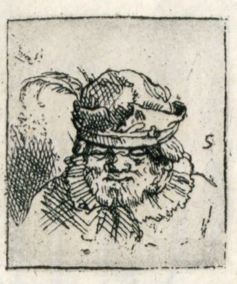 <span class="numbwork">0272</span > <span class="bullwork">•</span > Busto de hombre con sombrero adornado de plumas