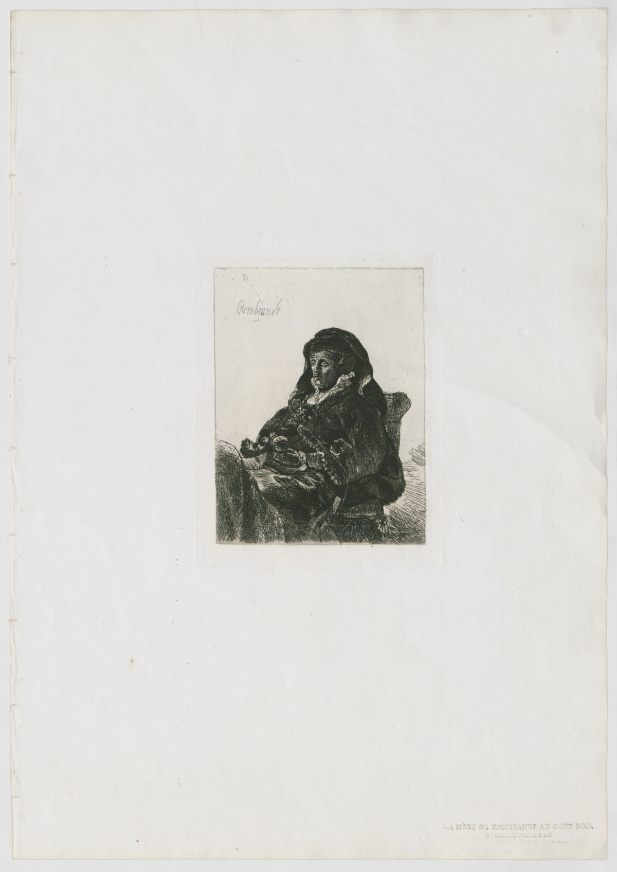 <span class="numbwork">0280</span > <span class="bullwork">•</span > La madre de Rembrandt sentada cerca de una mesa - Image 2