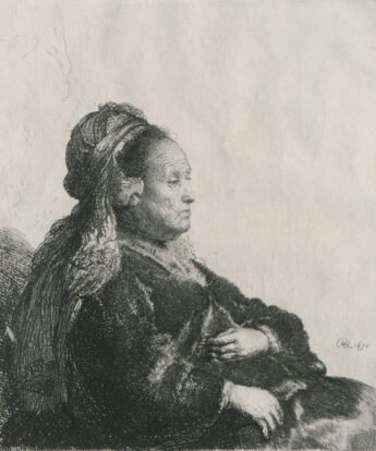 <span class="numbwork">0283</span > <span class="bullwork">•</span > La madre de Rembrandt con un tocado de tela