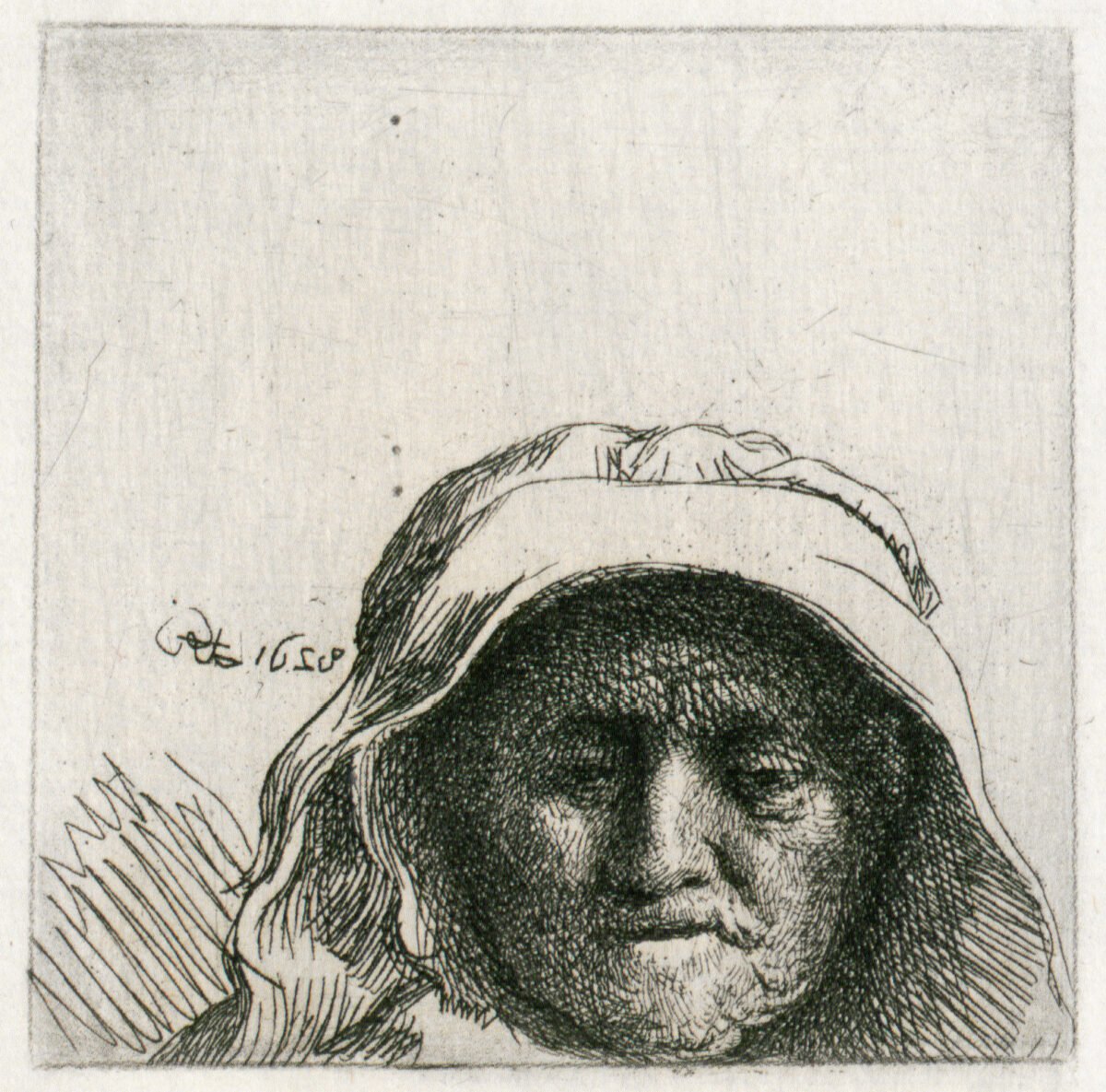 <span class="numbwork">0287</span > <span class="bullwork">•</span > Busto de la madre de Rembrandt vista de frente