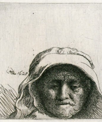 <span class="numbwork">0287</span > <span class="bullwork">•</span > Busto de la madre de Rembrandt vista de frente