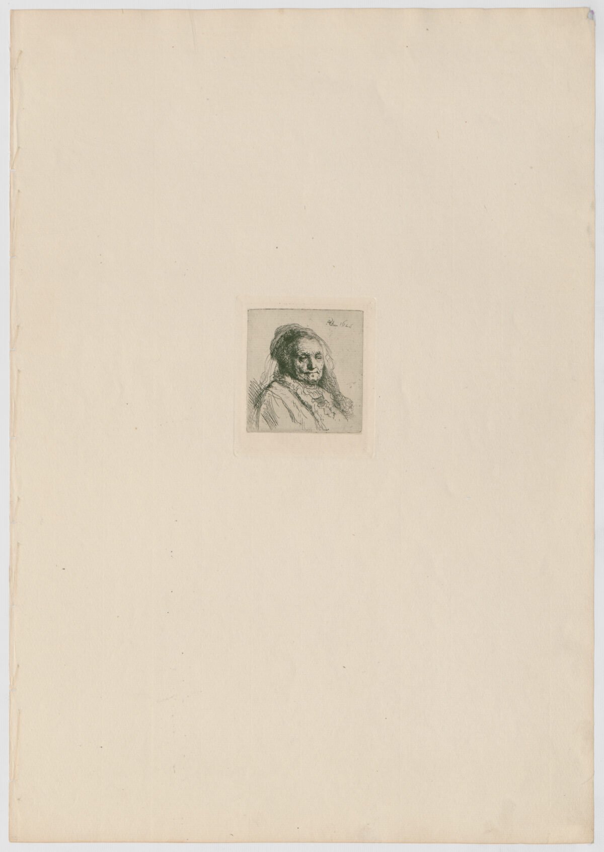 <span class="numbwork">0288</span > <span class="bullwork">•</span > Busto de la madre de Rembrandt (tres cuartos a la derecha) - Image 2