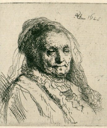 <span class="numbwork">0288</span > <span class="bullwork">•</span > Busto de la madre de Rembrandt (tres cuartos a la derecha)
