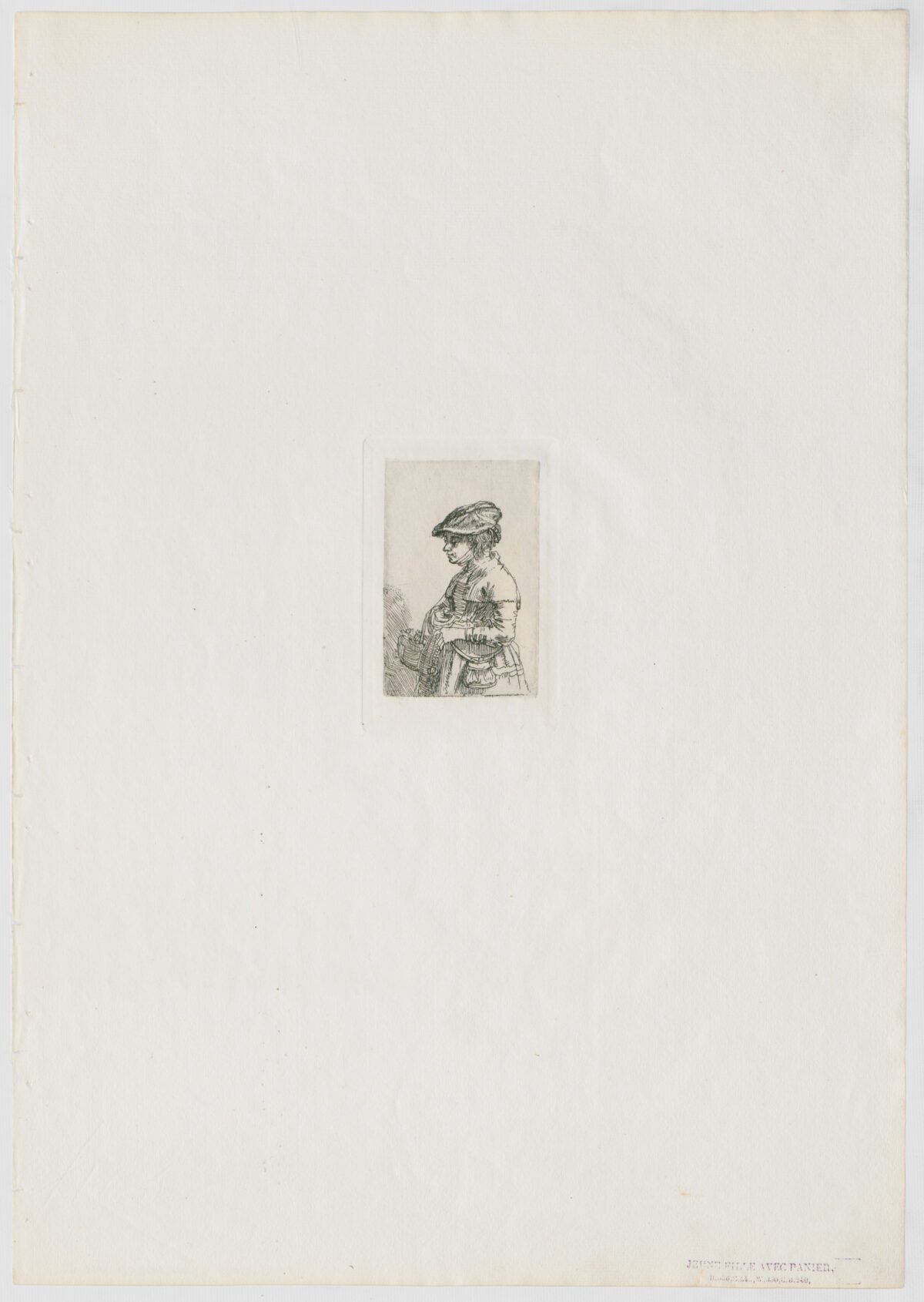 <span class="numbwork">0290</span > <span class="bullwork">•</span > Mujer joven con una cesta - Image 2
