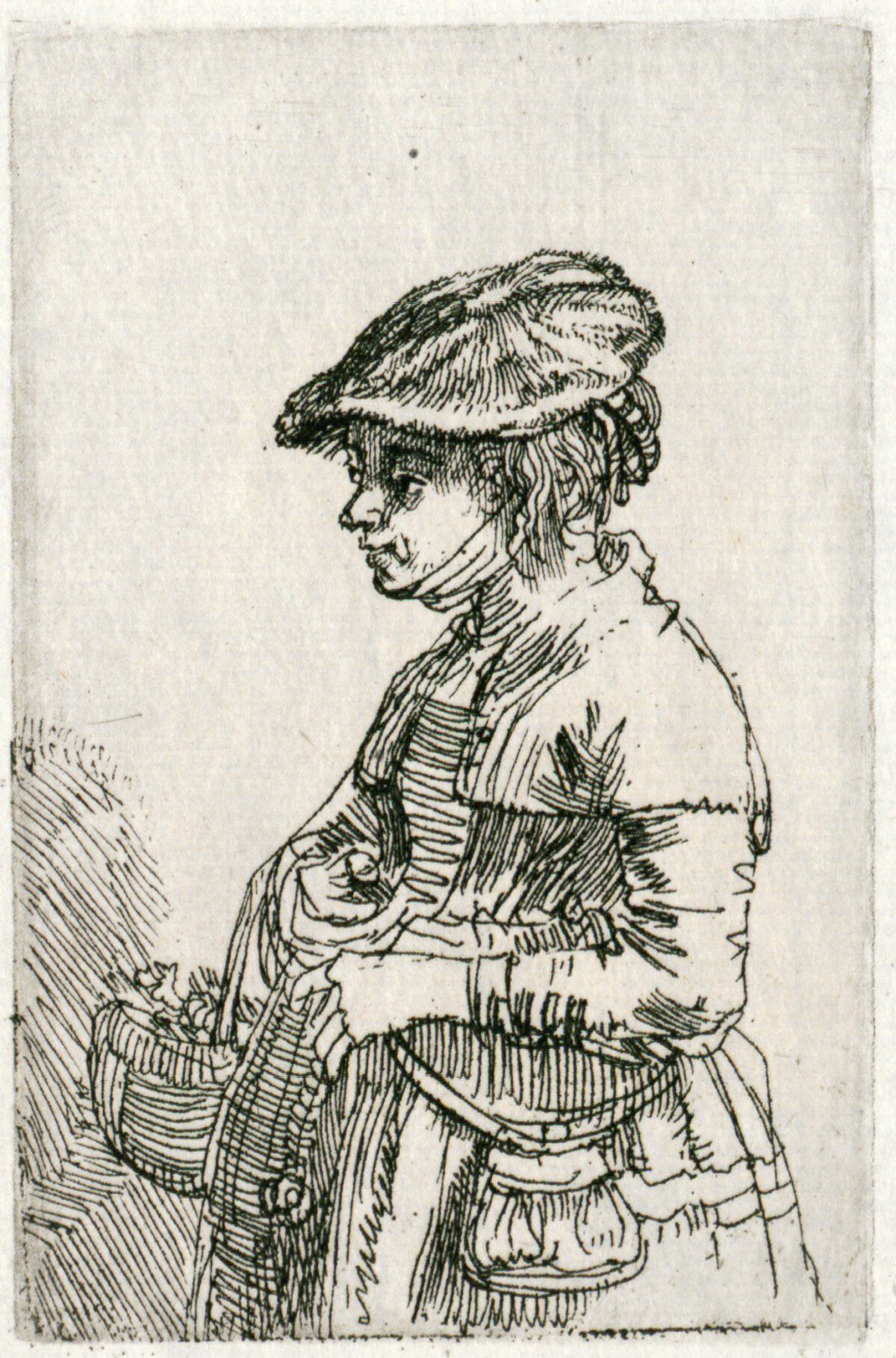 <span class="numbwork">0290</span > <span class="bullwork">•</span > Mujer joven con una cesta