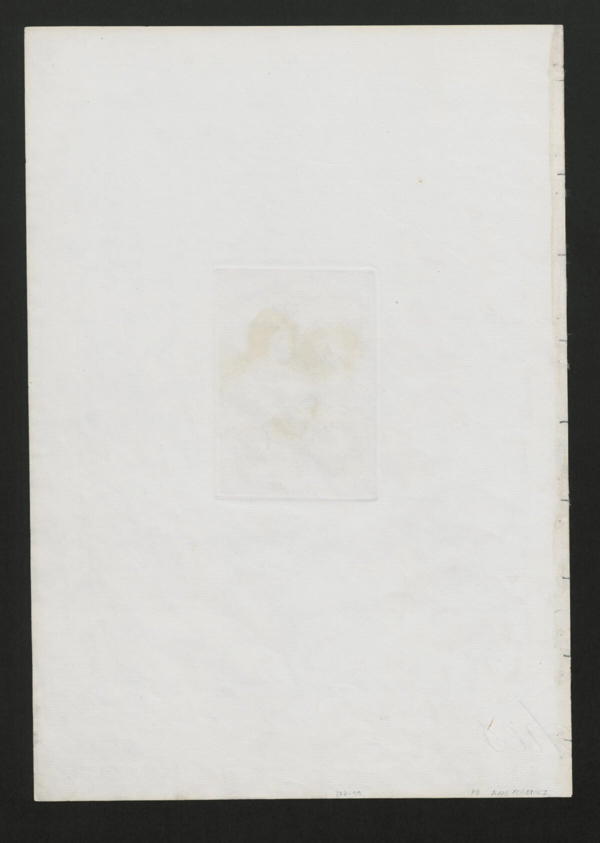 <span class="numbwork">0301</span > <span class="bullwork">•</span > Hoja de estudios (tres cabezas de mujeres una de las cuales duerme) - Image 3