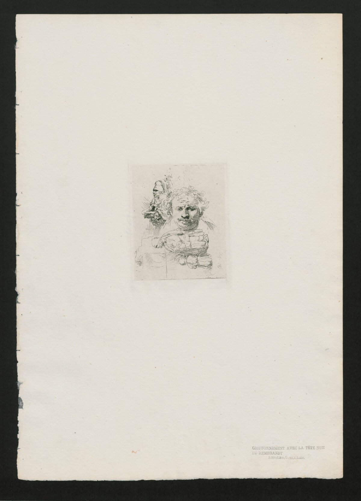 <span class="numbwork">0303</span > <span class="bullwork">•</span > Hoja de estudios (cabeza de Rembrandt, mendigo, mujer y niño) - Image 2