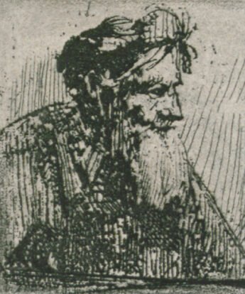 <span class="numbwork">0313</span > <span class="bullwork">•</span > Busto de un anciano con barba y turbante