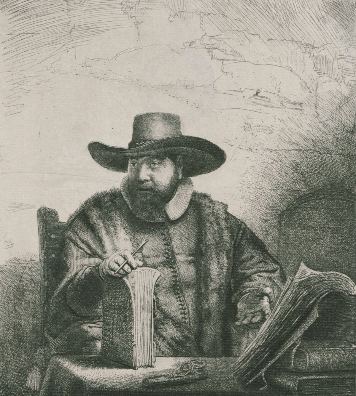 <span class="numbwork">0320</span > <span class="bullwork">•</span > Retrato de Cornelis Claesz Anslo
