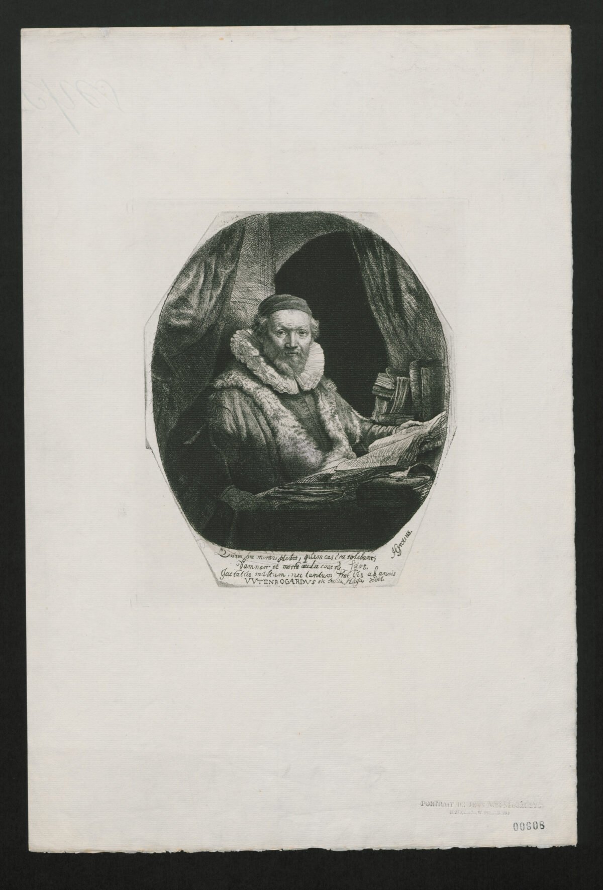 <span class="numbwork">0322</span > <span class="bullwork">•</span > Retrato de Johannes Uytenbogaert (predicador) - Image 2