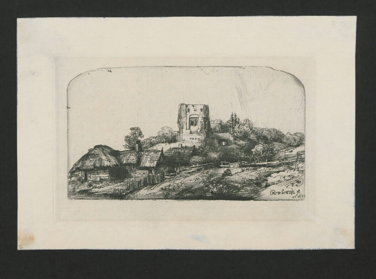 <span class="numbwork">0329</span > <span class="bullwork">•</span > Paisaje con una torre cuadrada - Image 2