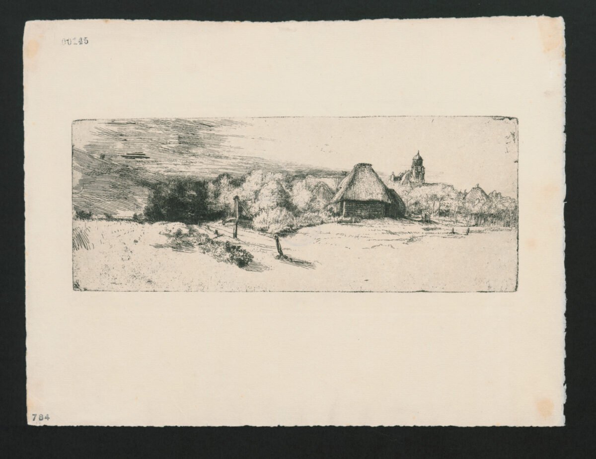<span class="numbwork">0330</span > <span class="bullwork">•</span > Paisaje con árboles, granjas y una torre - Image 2