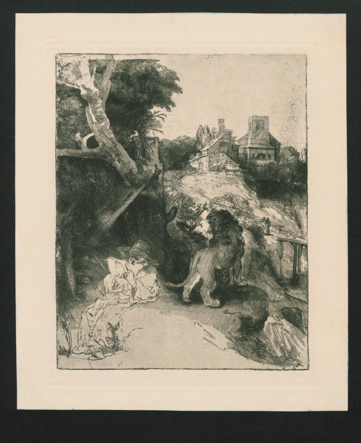 <span class="numbwork">0341</span > <span class="bullwork">•</span > San Jerónimo leyendo en un paisaje italiano - Image 2