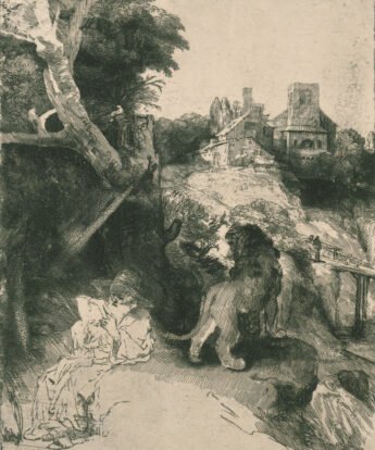 <span class="numbwork">0341</span > <span class="bullwork">•</span > San Jerónimo leyendo en un paisaje italiano
