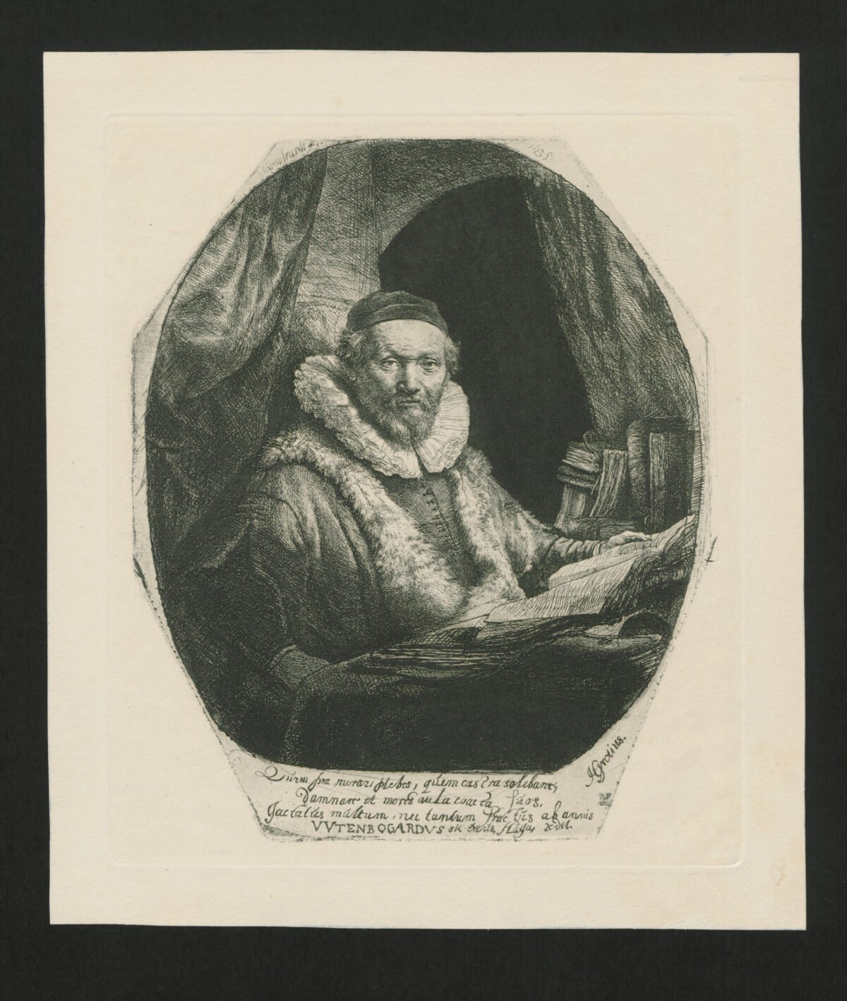 <span class="numbwork">0349</span > <span class="bullwork">•</span > Retrato de Johannes Uytenbogaert (predicador) - Image 2