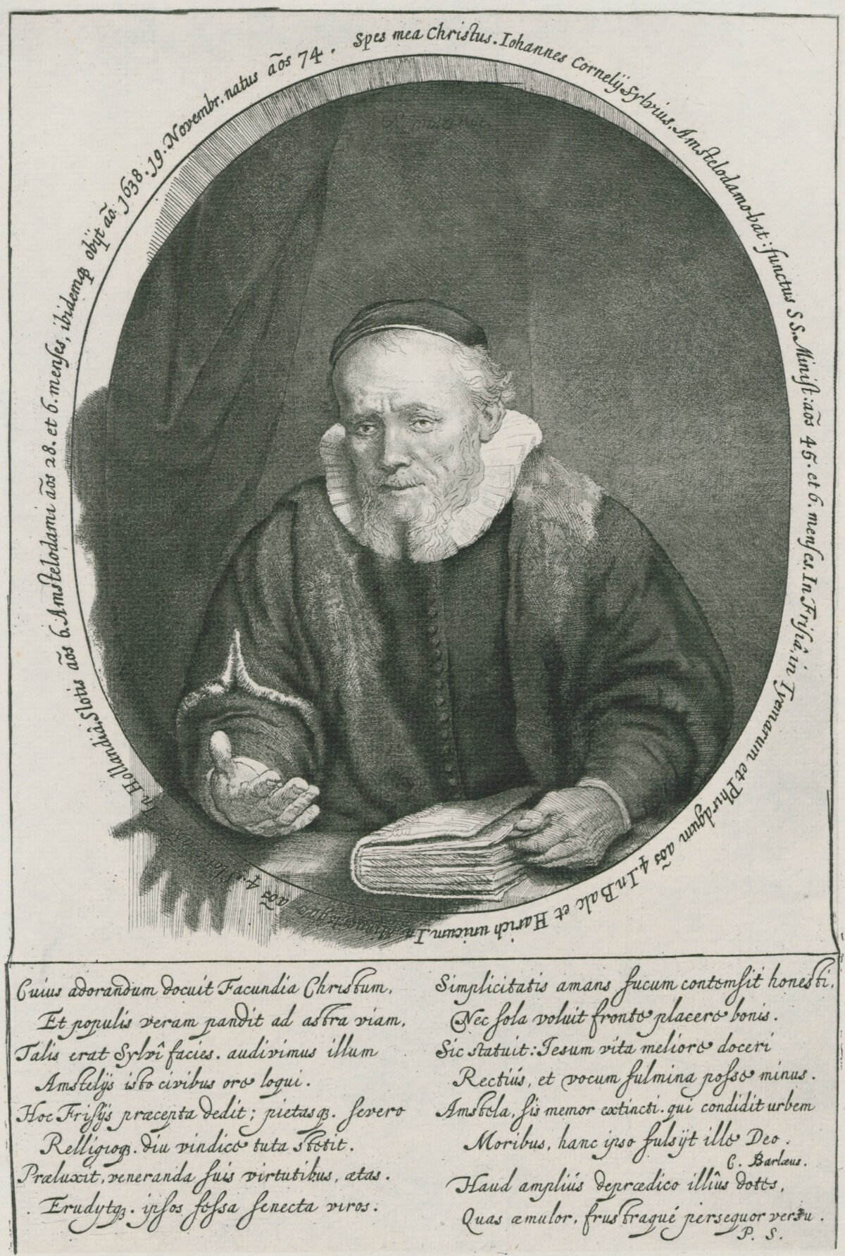 <span class="numbwork">0350</span > <span class="bullwork">•</span > Retrato de Jean Cornelis Sylvius (predicador)