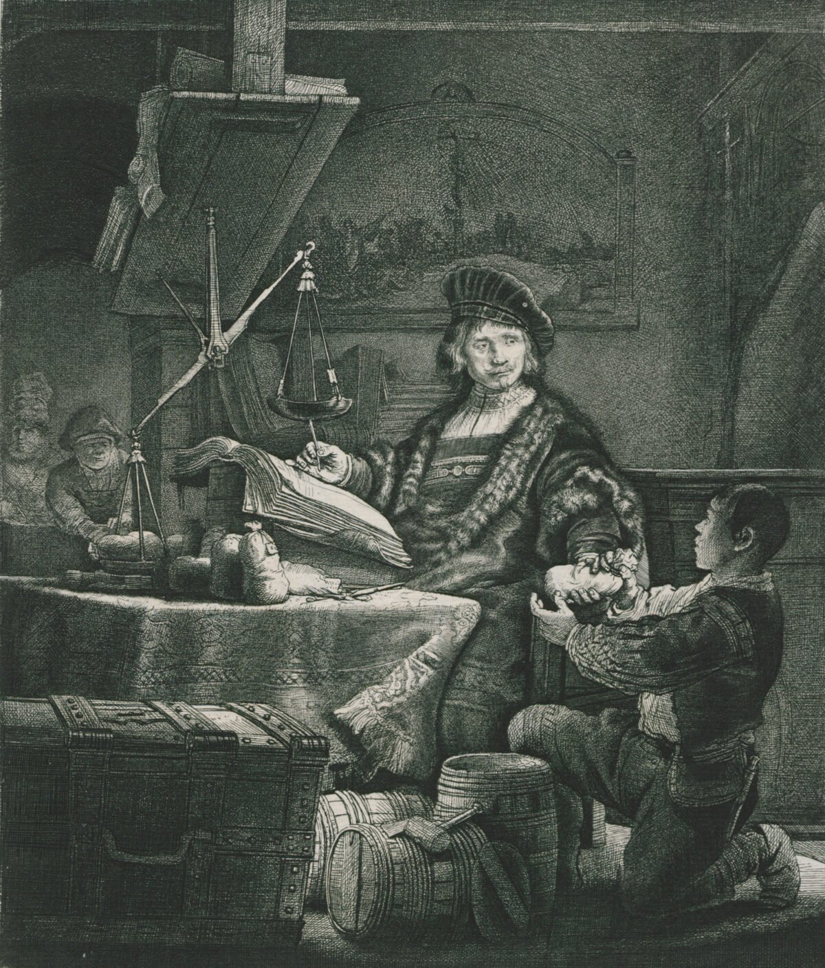 <span class="numbwork">0351</span > <span class="bullwork">•</span > Jan Uytenbogaert (El pesador de oro)