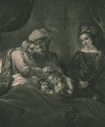 <span class="numbwork">0357</span > <span class="bullwork">•</span > Jacobo bendice los hijos de José