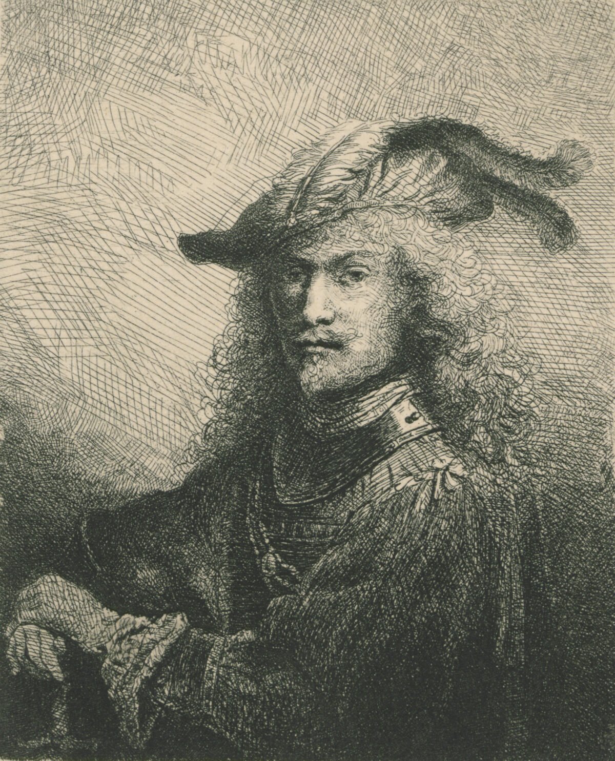 <span class="numbwork">0354</span > <span class="bullwork">•</span > Retrato de un oficial (autorretrato)