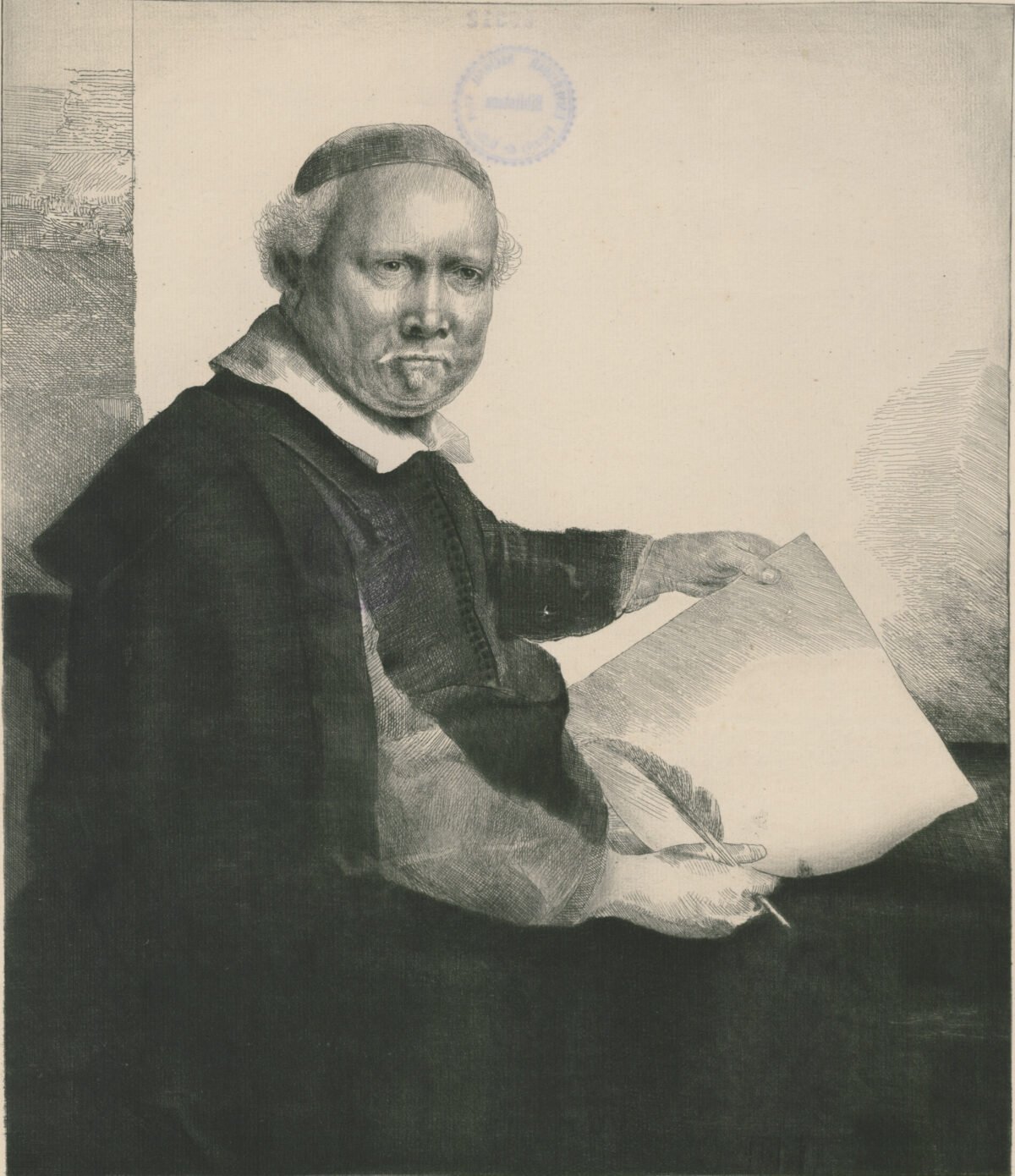 <span class="numbwork">0369</span > <span class="bullwork">•</span > Retrato de Lieven Willemsz Van Coppenol (calígrafo)