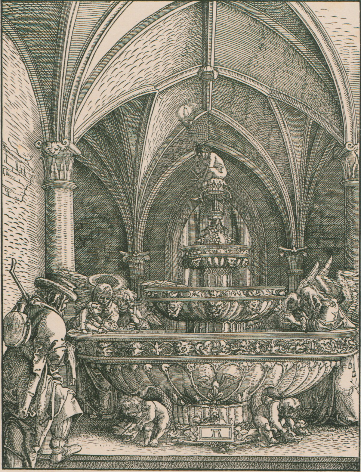 <span class="numbwork">0382</span > <span class="bullwork">•</span > La Sagrada Familia en una fuente