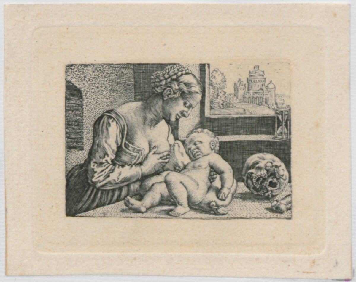 <span class="numbwork">0415</span > <span class="bullwork">•</span > Madre e hijo con cráneo y reloj de arena - Image 2