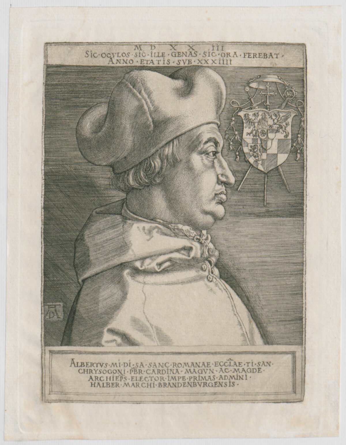 <span class="numbwork">0487</span > <span class="bullwork">•</span > Retrato del cardenal Alberto de Brandeburgo (placa grande) - Image 2