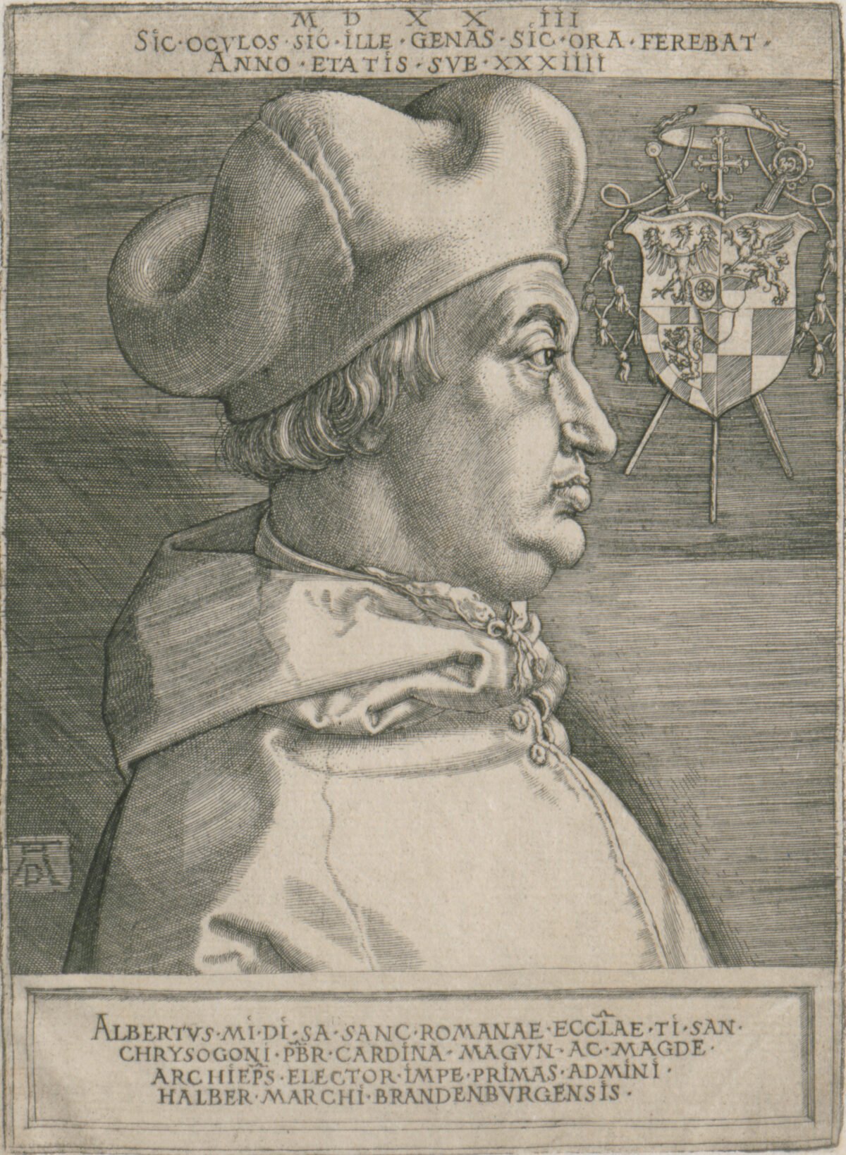 <span class="numbwork">0487</span > <span class="bullwork">•</span > Retrato del cardenal Alberto de Brandeburgo (placa grande)