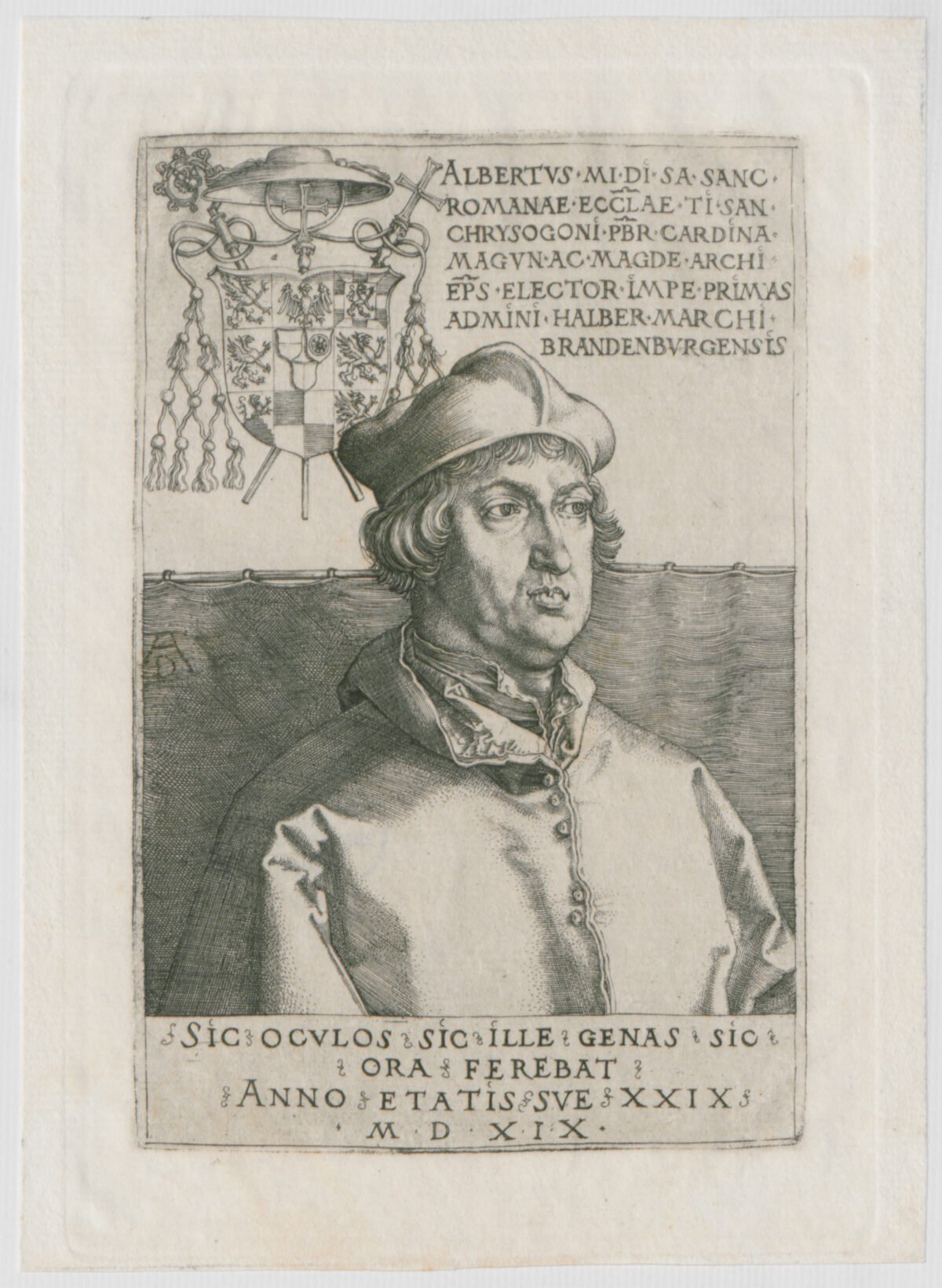 <span class="numbwork">0507</span > <span class="bullwork">•</span > Retrato del cardenal Alberto de Brandeburgo (placa pequeña) - Image 2