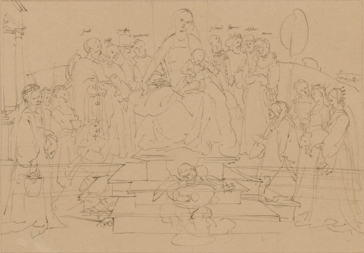 <span class="numbwork">0518</span > <span class="bullwork">•</span > La Virgen y el Niño con varios ángeles musicantes
